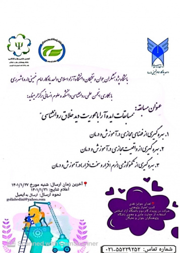 دید خلاق روانشناسی با محورهای ایده پردازی ذکر شده