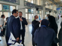 بازدید مسئول نهاد نمایندگی مقام معظم رهبری در دانشگاه ها از غرفه واحد الکترونیکی