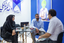 بازدید معاون فنی و معاون پژوهش واحد الکترونیکی از غرفه این واحد در نمایشگاه الکامپ